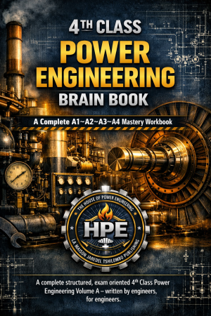4TH CLASS POWER ENGINERING BRAIN BOOK, A Complete A1–A2–A3–A4 Mastery Workbook: A complete structured, exam oriented 4th Class Power Engineering Volume A — written by an engineer, for engineers.